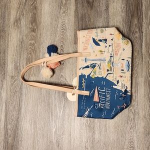 NWT Spartina 449 Pacific Northwest embroidered tote